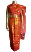 画像1: タイ民族衣装（レッド）
