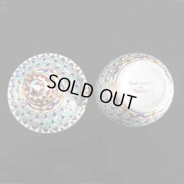 画像6: 蓋付き小物入れ（中）水色