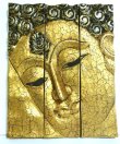 画像1: ≪タイ雑貨≫仏像・壁面飾り  木製・ゴールド 