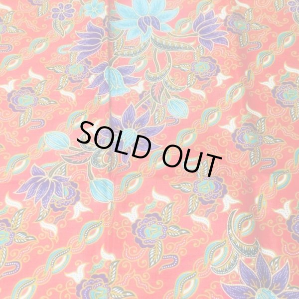 画像2: NO13バティック　花柄（赤）