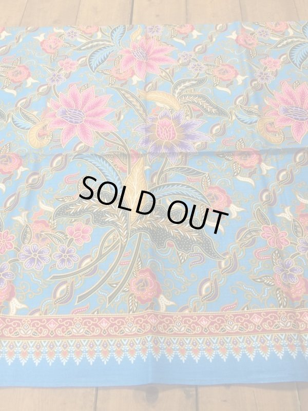 画像2: NO17バティック　花柄（青）