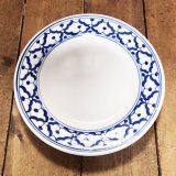 画像: 【傷有り】 青白陶器  約18cm  平皿