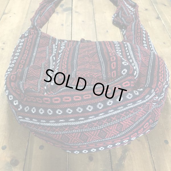 画像4: 《タイ雑貨》サドゥーバック  Aゲリコットン柄　赤