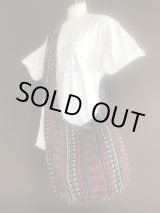 画像: 《タイ雑貨》サドゥーバック  Aゲリコットン柄　赤