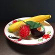 画像5: にわとり柄 深皿丸　23cm (花赤) 