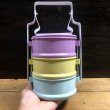 画像4: ≪タイ雑貨≫ホーロー ・パステル3段  弁当箱  B