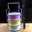 画像5: ≪タイ雑貨≫ホーロー ・パステル3段  弁当箱  B