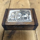 画像: タイ製　木箱小-C  爪楊枝入れ 