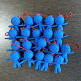 画像: ブードゥー人形　青（赤目）（健康運）