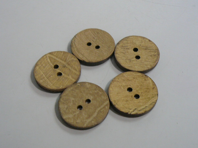 画像: 木製 ボタン　21mm