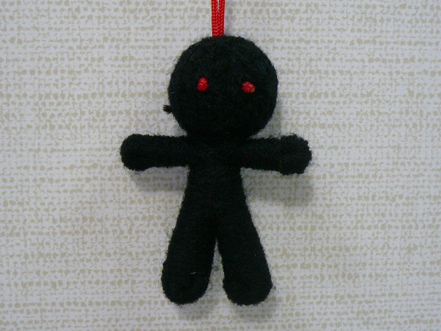 画像2: ブードゥー人形　黒（水曜日午後・くじ運）