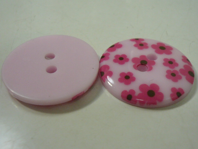 画像: プリント花　ピンク