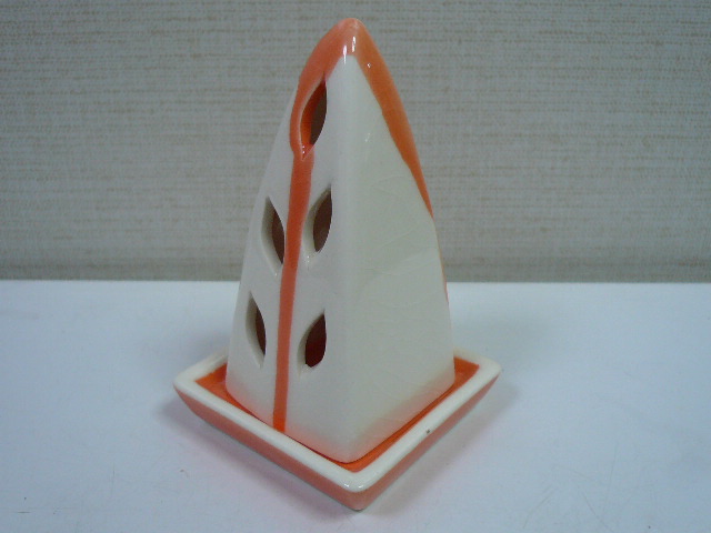 画像2: 三角型香炉オレンジ
