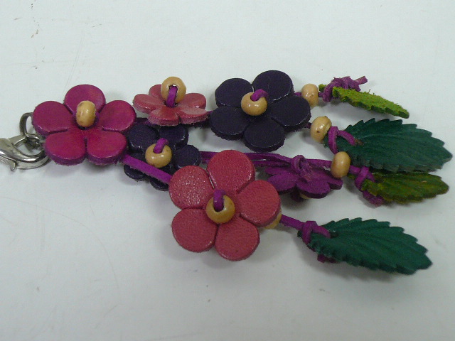 画像3: タイ製　ストラップ  小花　紫系 