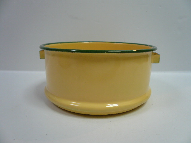 画像: タイ製　ホーロー　黄色4段　弁当箱