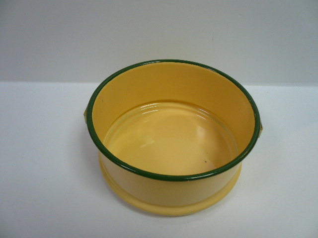 画像: タイ製　ホーロー　黄色4段　弁当箱