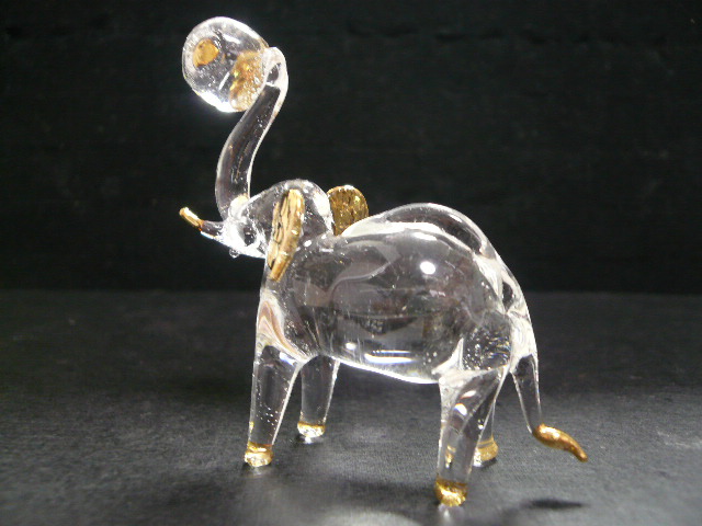 画像2: タイ製ガラス細工 大玉立象