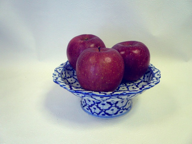画像: 青白陶器 大皿 高式23.5cm 