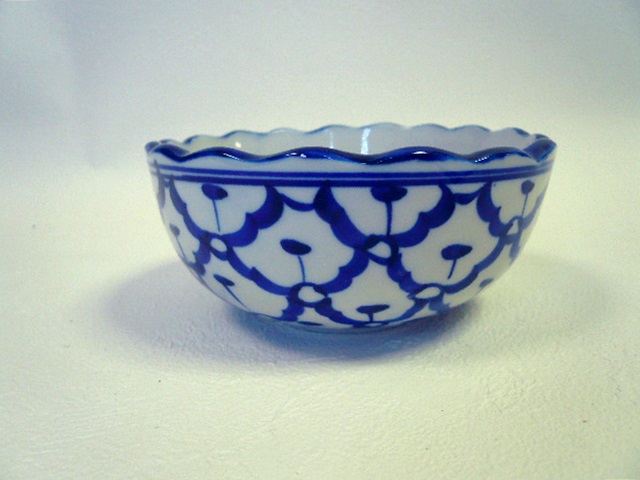 画像2: 青白陶器  ボール型  11cm 
