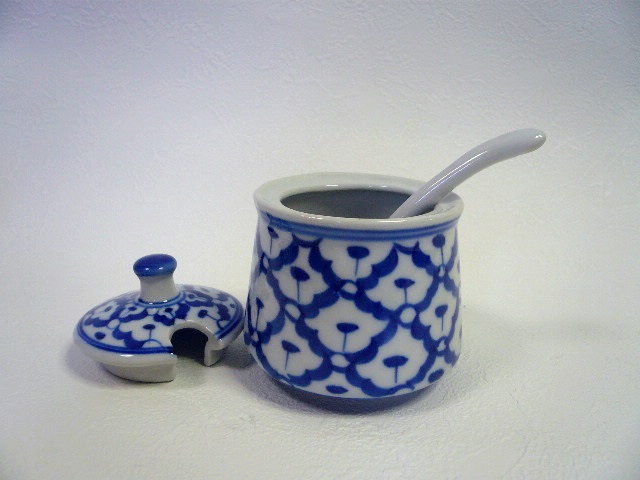 画像: 青白陶器  シュガー＆ミルク 
