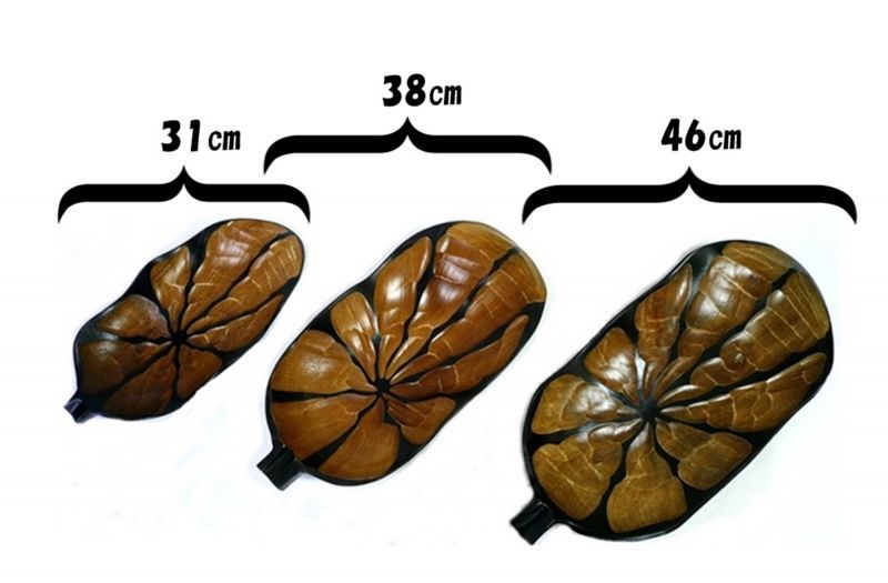 画像: マンゴウッド 大皿  リーフ 46cm