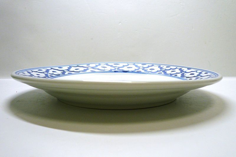 画像2:  青白陶器 平皿   　 21cm