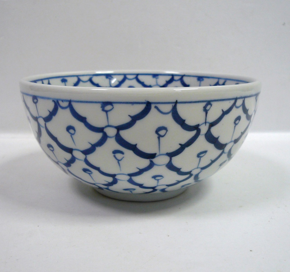 画像2: 青白陶器お椀13cm  