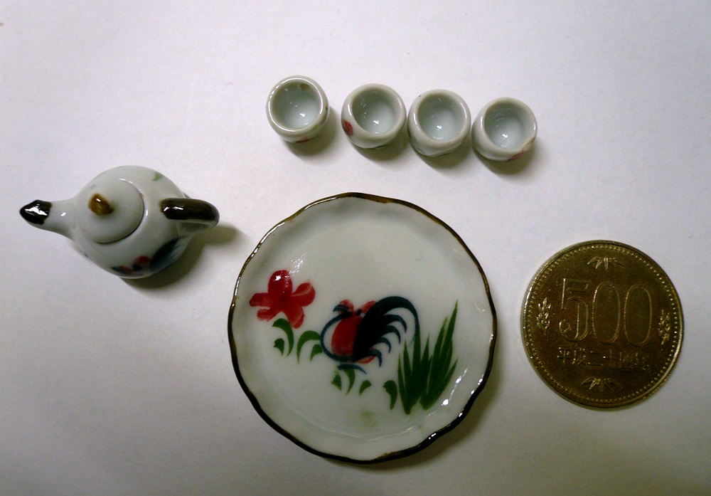 画像4: 陶器お茶セット(小）ニワトリ柄