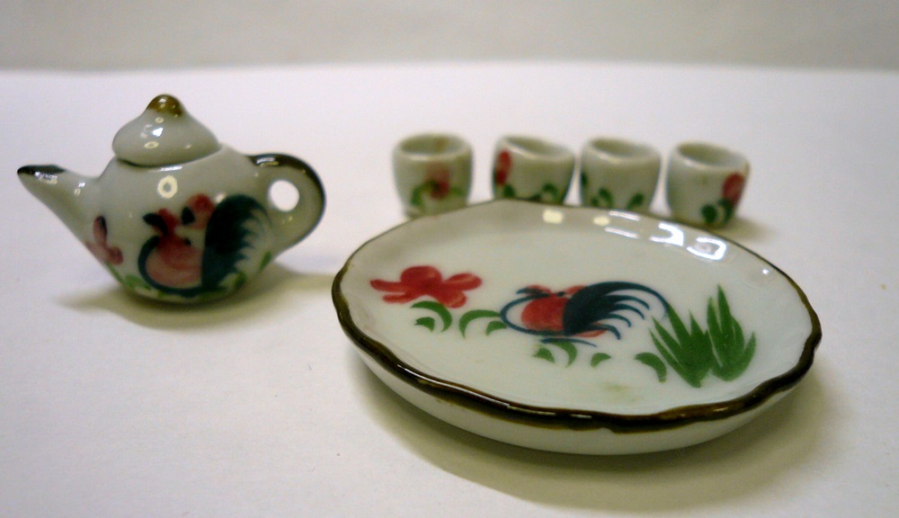 画像3: 陶器お茶セット(小）ニワトリ柄