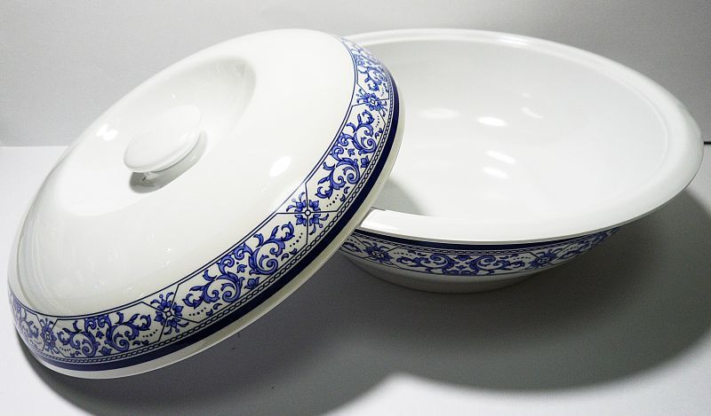 画像: メラミン食器 JADA 蓋付  ボール25cm 