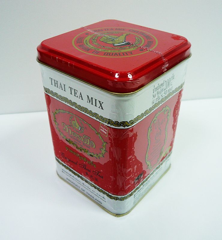 画像: ≪タイ雑貨≫　タイ式紅茶　赤缶200ｇTバック