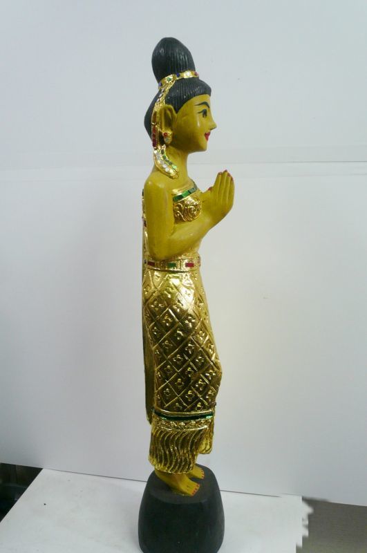 サワディー人形 金色系75cm - タイ雑貨のチャイディー