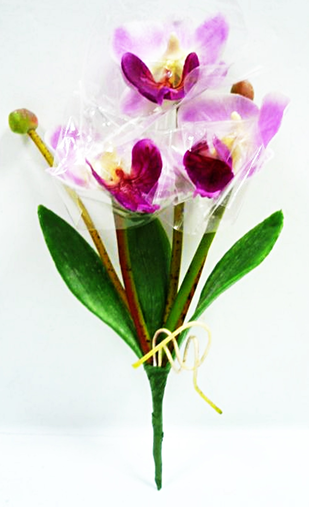 タイ製造花キット ミニデンファレ 薄紫 タイ雑貨のチャイディー
