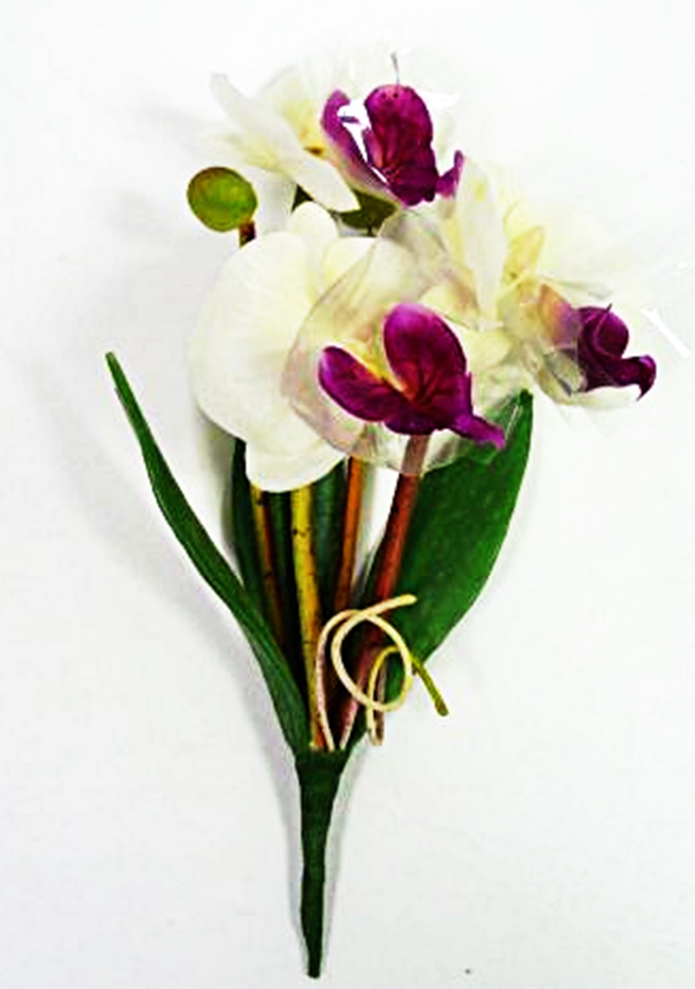 画像: タイ製造花キット  ミニデンファレ 白 