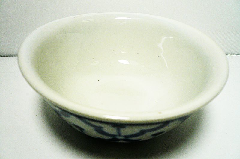 画像: 青白陶器お椀11cm口広