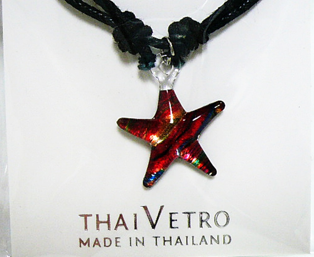 画像: ThaiVetroGlass　タイベトロガラス星赤