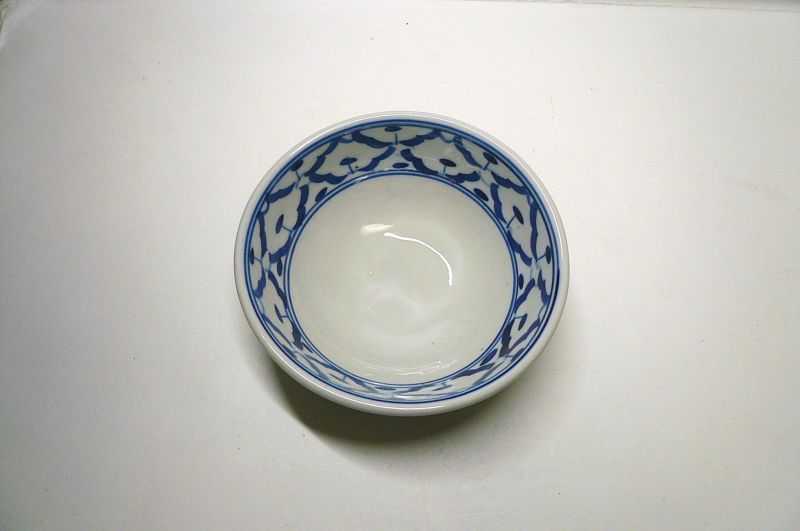 画像: 青白陶器お椀11cm