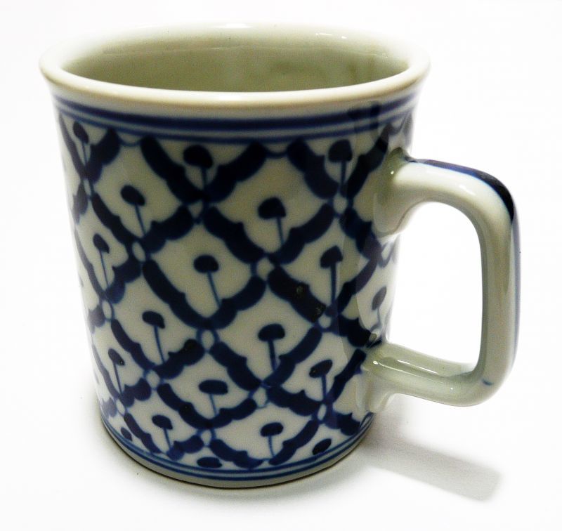 画像: 青白陶器  マグカップ 
