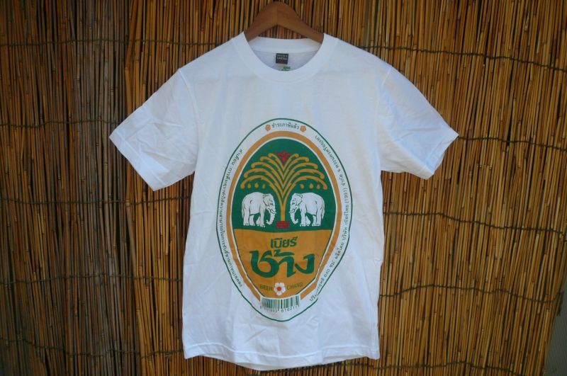 チャーンビール 金 Tシャツ タイ雑貨のチャイディー