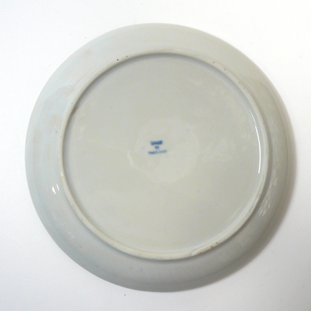 画像4:  青白陶器 平皿 　 16cm 