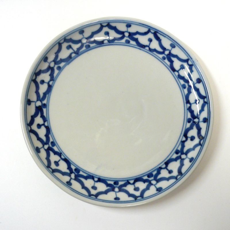 画像2:  青白陶器 平皿 　 16cm 