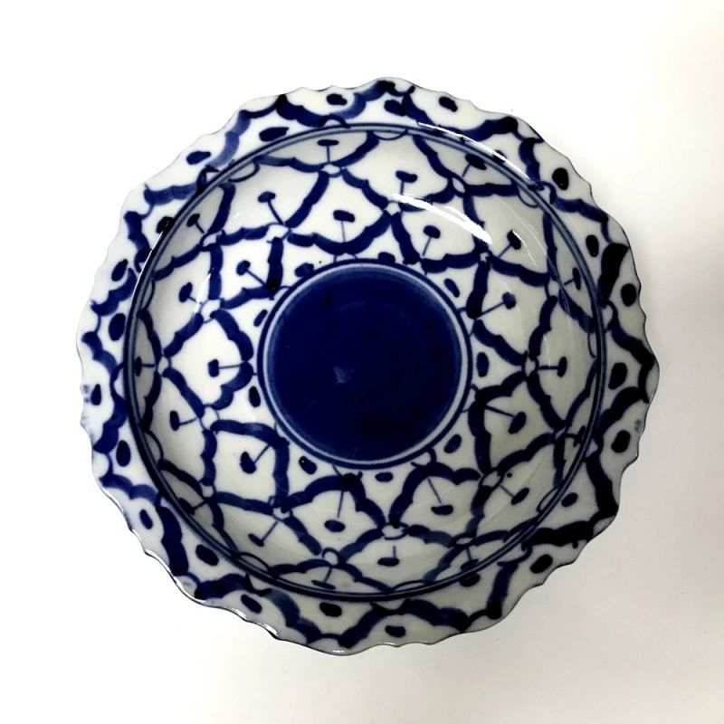 画像3: 青白陶器 花型ギザ13cm