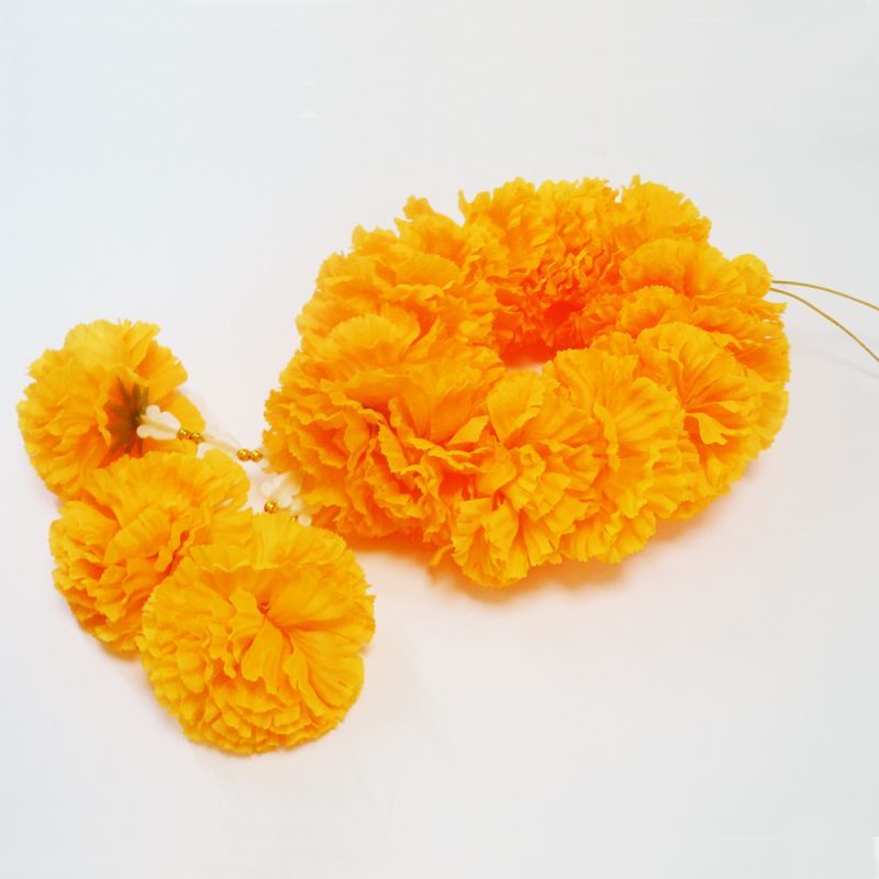 画像1: マーライ輪（直径20cm）ボリュームオレンジ