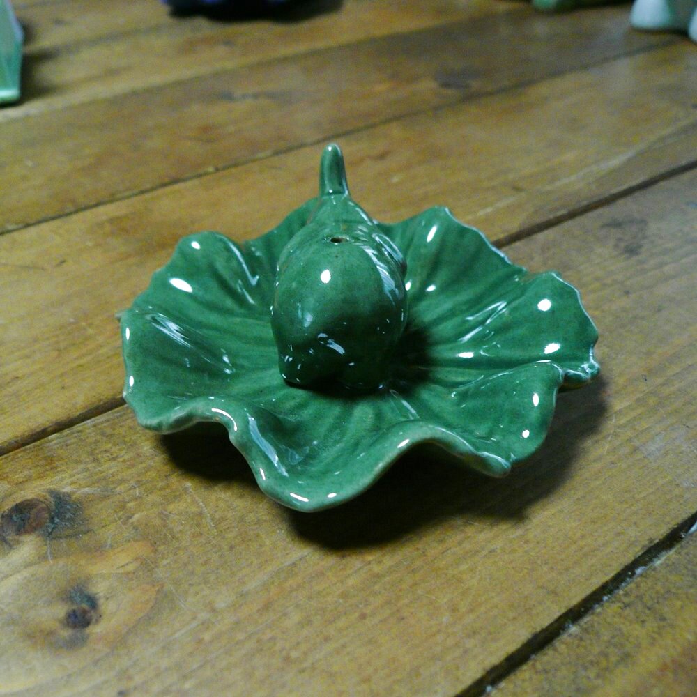 画像3:  タイ雑貨　香炉花象（緑）