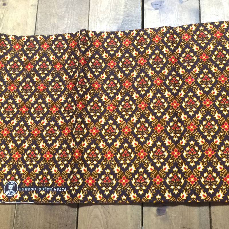 画像: NO30バティック　大柄　茶