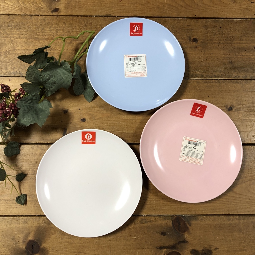 画像: メラミン食器  小皿13cm　 ブルー　
