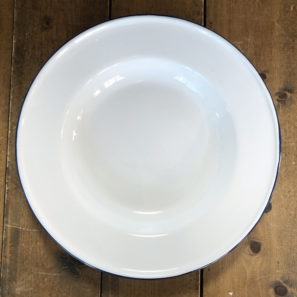 画像2: ホーロー　深皿　白20cm