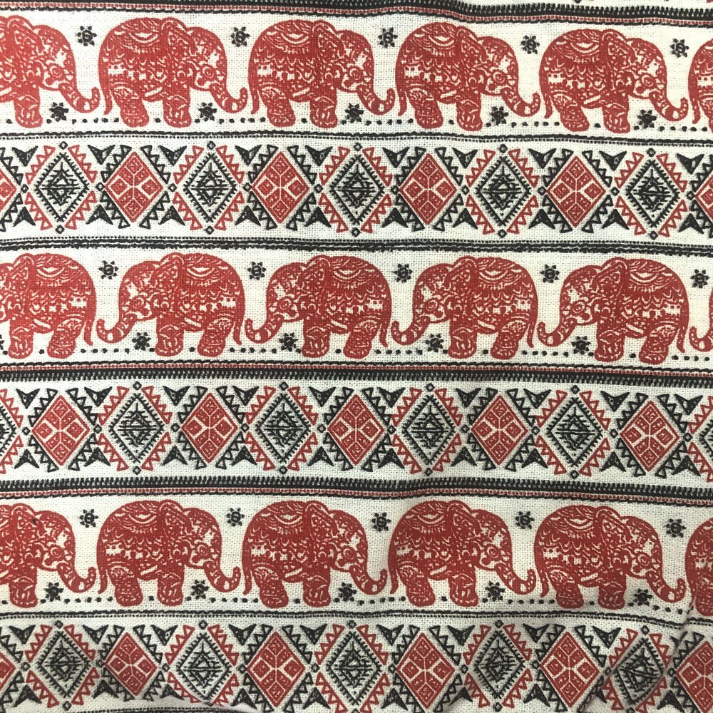 画像: 《タイ雑貨》サドゥーバック 　(5)赤象