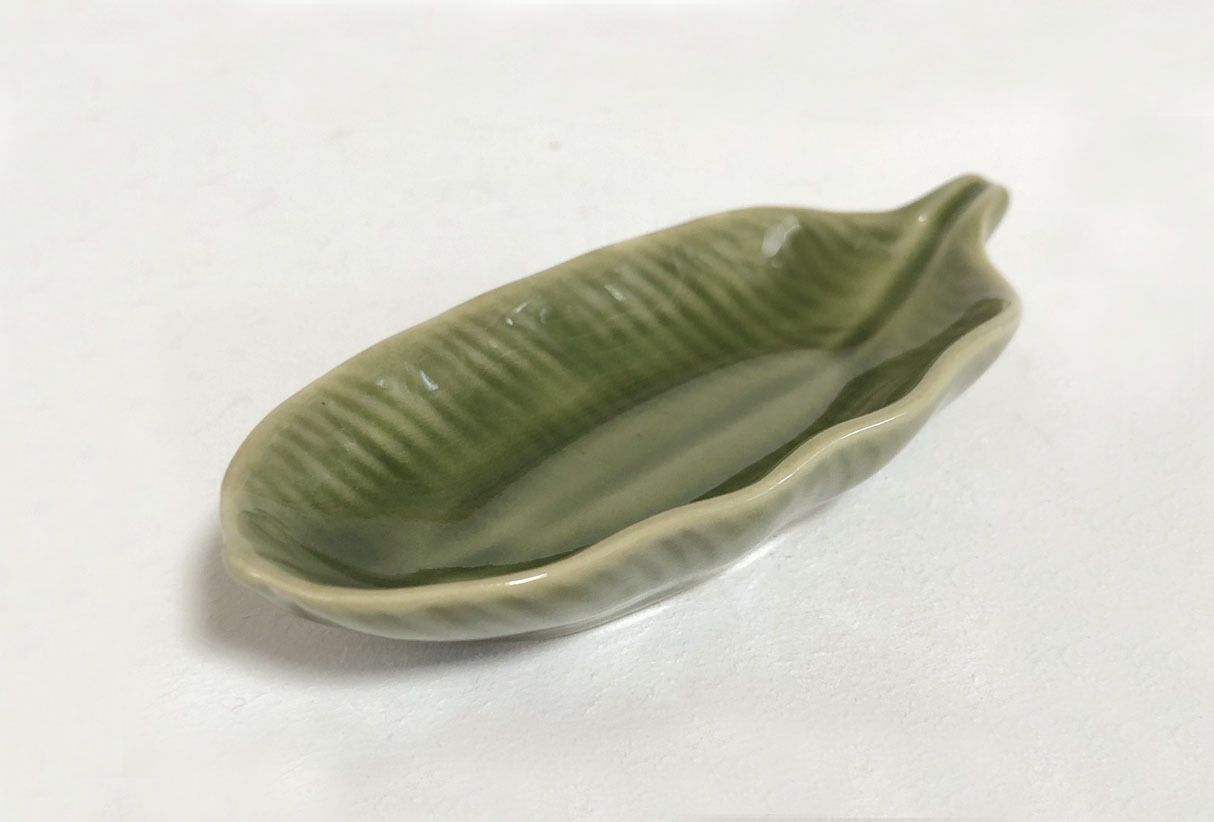 画像1: バナナリーフ柄　長さ 12cm