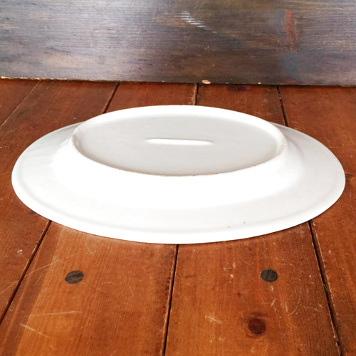 画像5:  青白楕円皿(薄皿)26.5cm 